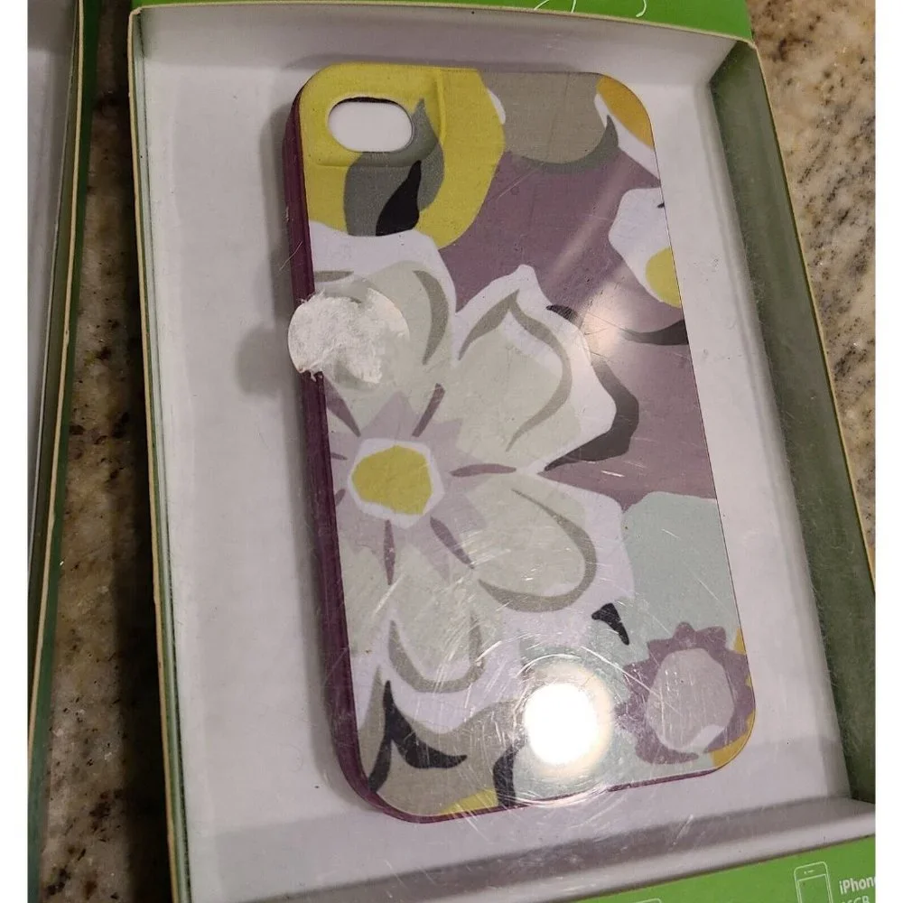 2~ Vera Bradley Provencal & Portobello Hardshell Silicone Cases. IPhone 4 & 4S